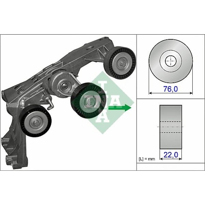 V KAYIS GERGI KUTUGU MERCEDES W169 W245 - INA 534043110