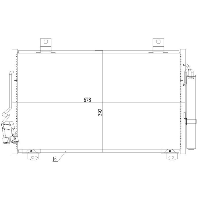 KLIMA RADYATORU MAZDA 6 2.2D-2.2CDVI 2012-- - ORIS CMZ845016