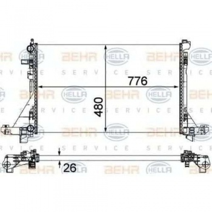 MOTOR RADYATORU MASTER III 2.3 MOVANO B NV400 VAUXHALL MOVANO Mk II - BEHR 8MK376787-431