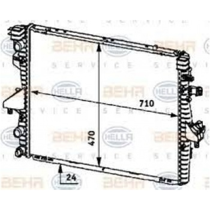 MOTOR RADYATORU  PREMIUM  TRANSPORTER T5 1.9TDI KLIMALI MANUEL 04- - BEHR 8MK376719181