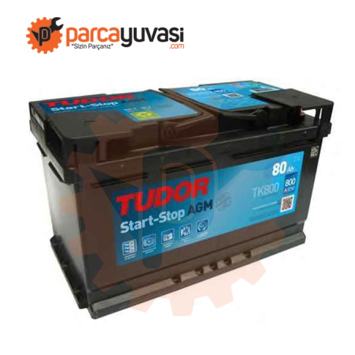 AKU 12V 80 AH START STOP AGM L04 315X175X190 - TUDOR TK800