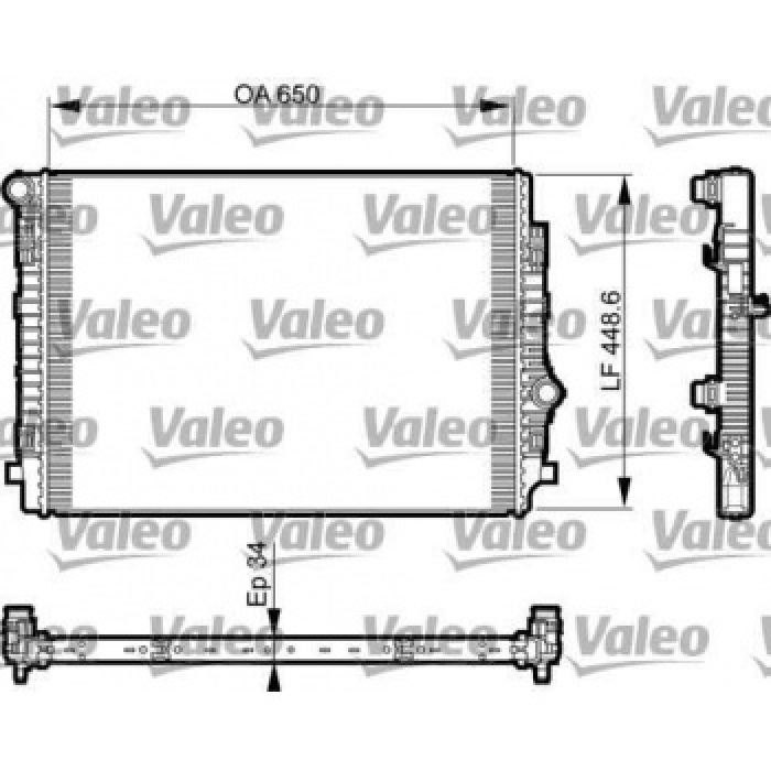 RADYATOR GOLF VII -01-12 - VALEO 735549