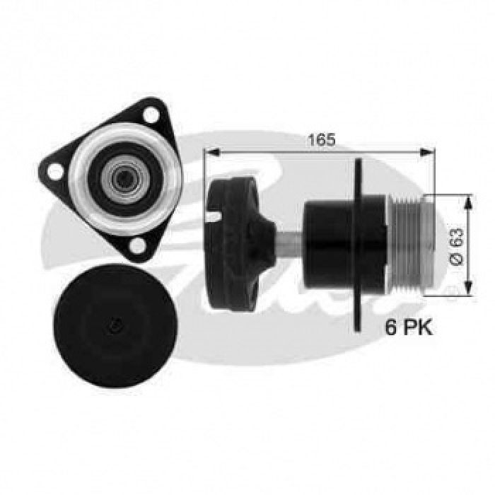 ALTERNATOR KAPLINI SAFT RULMANI FOCUS 01-04-CMAX 05--FOCUS II 04--MONDEO 07--CONNECT 02- - GATES OAP7050