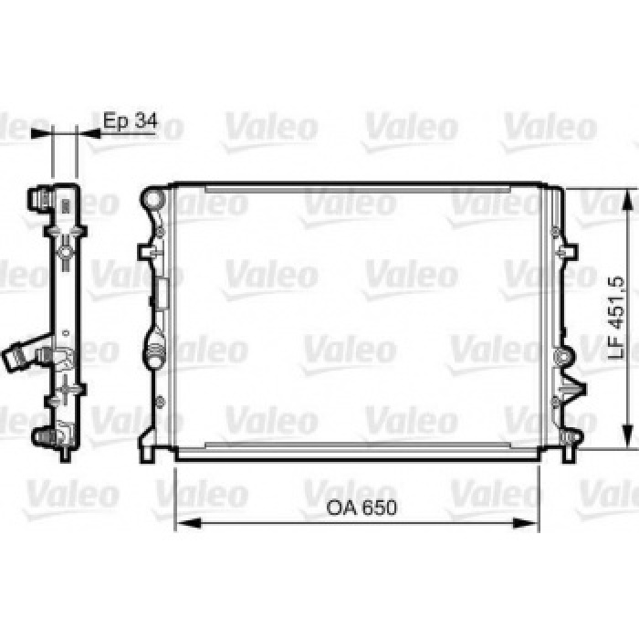 MOTOR RADYATORU GOLF 08-- - VALEO 735280