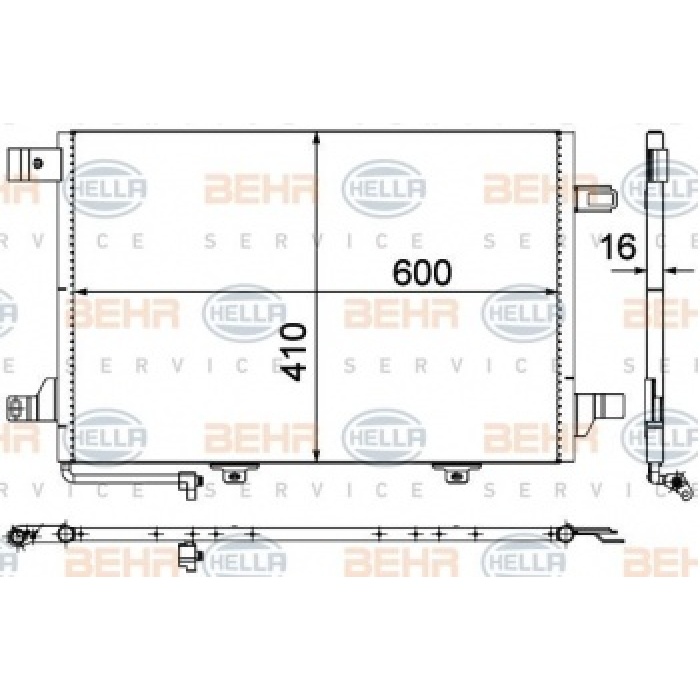 KLIMA RADYATORU A-CLASS W169 04-12 B-CLASS W245 05-11 - BEHR 8FC351301-674