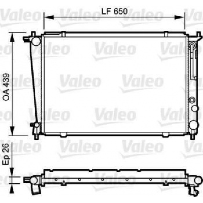 MOTOR SU RADYATORU HYUNDAI STAREX MUSURLU 01- MANUEL 650X438X26 - VALEO 734408