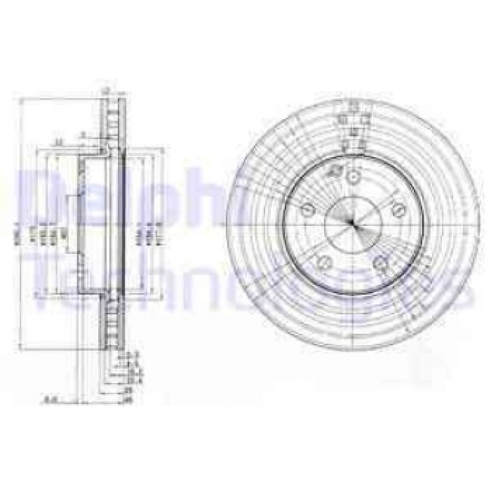 ON FREN DISK E-CLASS W211 E 220 CDI 02---06 - E 220 CDI T-MODELL 06---09 - E 200 KOMPRESSOR - DELPHI BG3755C