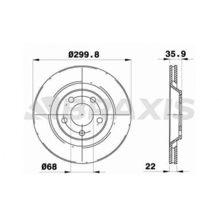 ARKA FREN DISK AYNASI HAVALI A4 2.0 TFSI - 3.0 TDI S4 QUATTRO 04 08 A4 S4 QUATTRO 03 04 - BRAXIS AE0785