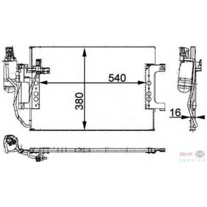 KLIMA RADYATORU A-CLASS W168 97-04 VANEO 414 02-05 - BEHR 8FC351301-394