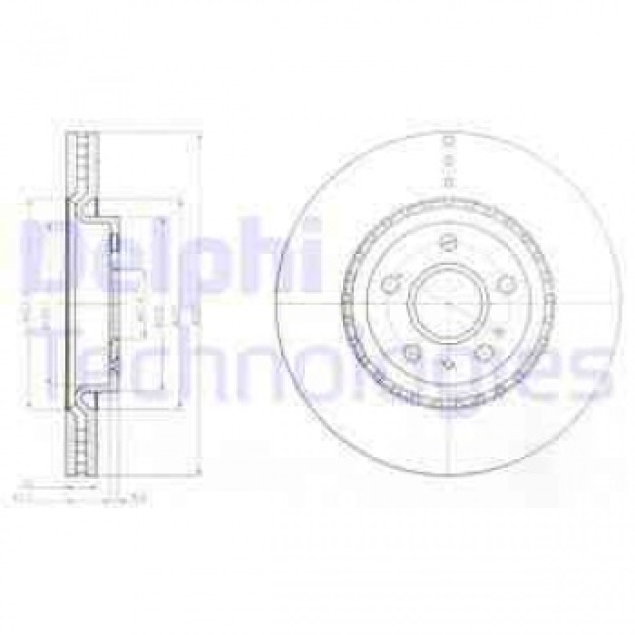 ON FREN DISKI HAVALI INSIGNIA A 09-17 17 - DELPHI BG9068