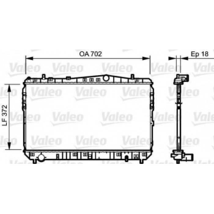 MOTOR RADYATORU LACETTI NUBIRA 1.4 - 1.6 - 1.8 - 2.0 702X377X16 03- - VALEO 735159