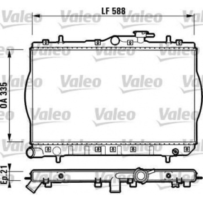 MOTOR SU RADYATORU ACCENT 1.3 1.5 94 00 MANUEL VITES 335X603X18 - VALEO 732488