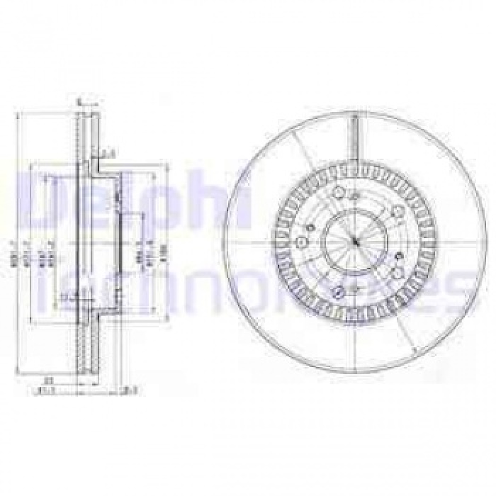 ON FREN DISKI AYNASI CIVIC 06-12 HB - CRV 02-06   282mm - DELPHI BG3720