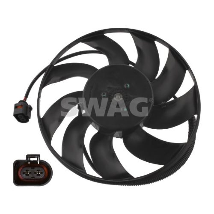 FAN MOTORU DAVLUMBAZLI KUCUK OLAN 300W 290mm TRANSPORTER T5 1.9 AXA AXB AXC 03-09 - SWAG 30940637