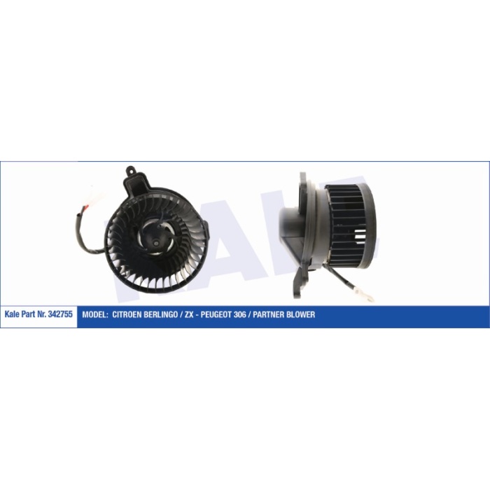 KALORIFER MOTORU BLOWER 12V CITROEN BERLINGO - ZX - PEUGEOT 306 - PARTNER - KL342755