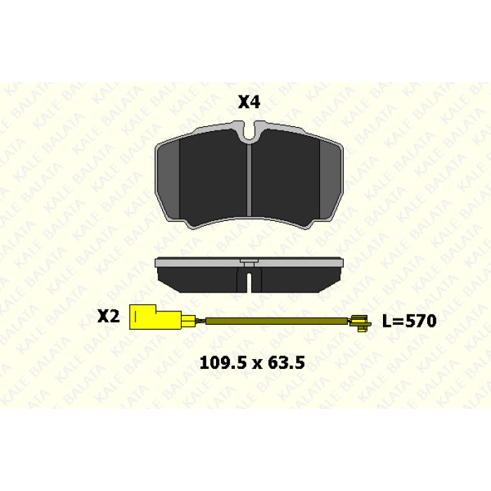 ARKA DISK BALATA TAKIMI TRANSIT V347 JUMBO 3.2TDCI 200PS 07-14 ARKA CIFT TEKER IVECO DAILY III - KL29123-203-24-ANS-KD20