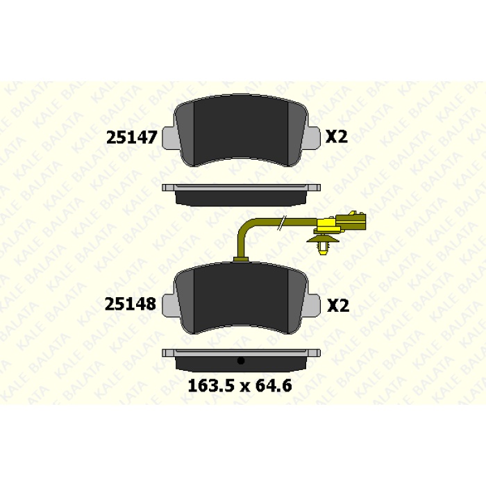 FREN BALATA ÖN RENAULT MASTER III NISSAN NV400. OPEL MOVANO B - - KL25147-180-05-ANS-KD20