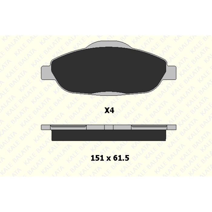 FREN BALATA ÖN PEUGEOT 308. 3008. 5008 FIŞSIZ P308-P3008 1.4 16V-1.6 16V-1.6HDI 09-07--- - KL24660-178-04-ANS-KD13