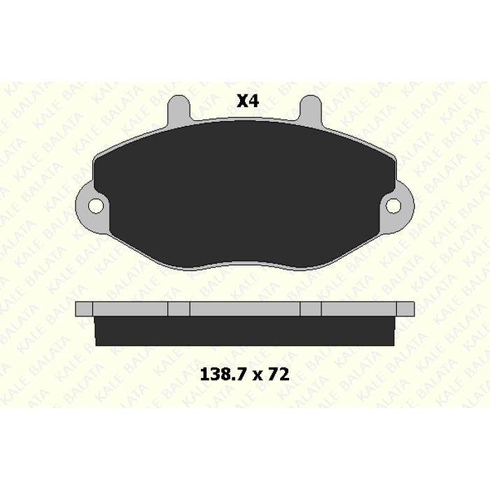 FREN BALATA ÖN FORD TRANSIT T15. TOURNEO 93-99 - KL21469-190-04-ANS-KD20