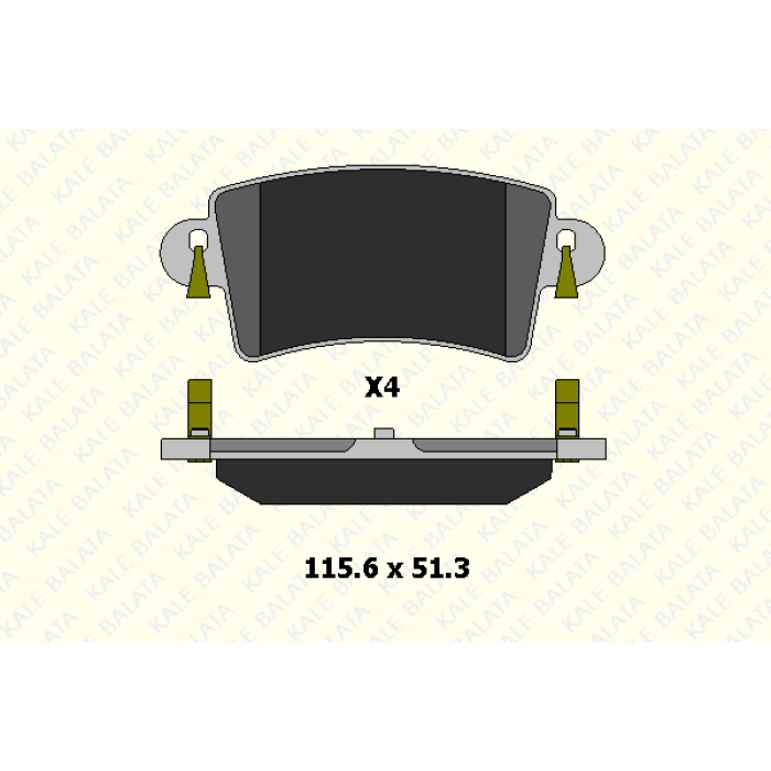 FREN BALATA ARKA  RENAULT MASTER II 98--  2.5 D -2.8 DTI OPEL MOVANO 98--  DTI - NISSAN INTERSTAR - KL23669-168-14-ANS-KD20