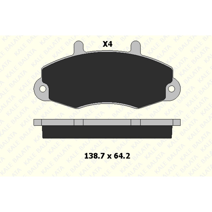 FREN BALATA ÖN FORD TRANSIT T12. TOURNEO 91-00 - KL21470-190-04-ANS-KD20