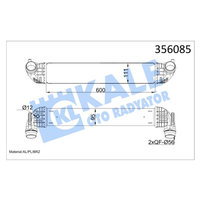 TURBO RADYATÖRÜ OPEL ASTRA K - KL356085