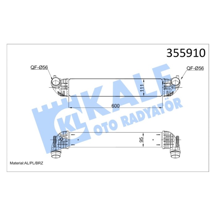 TURBO RADYATÖRÜ OPEL ASTRA K 2015-- - KL355910