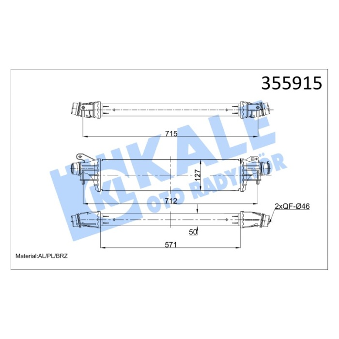 TURBO RADYATÖRÜ OPEL CORSA E - KL355915