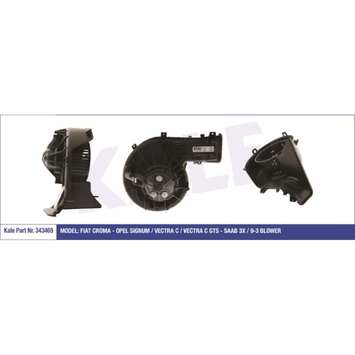 KALORIFER MOTORU BLOWER 12V FIAT CROMA OPEL SIGNUM-VECTRA C - SAAB 3X-9-3 OTOMATIK KLIMALI - KL343465