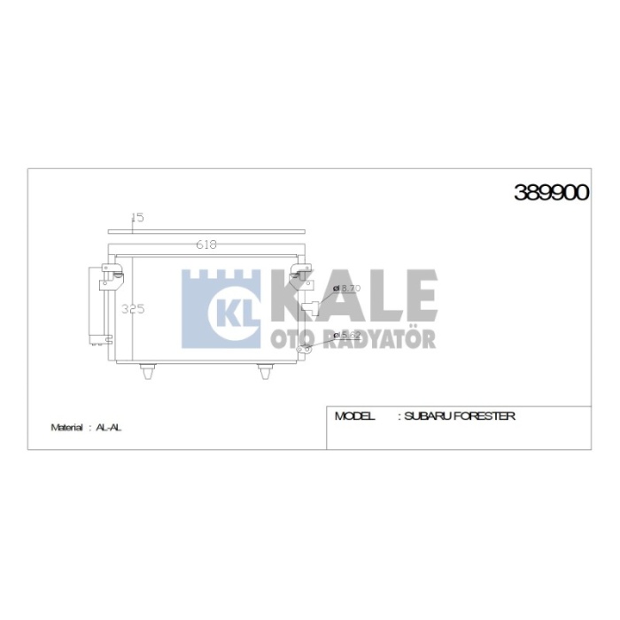 KLIMA RADYATÖRÜ SUBARU FORESTER  AL-AL - KL389900