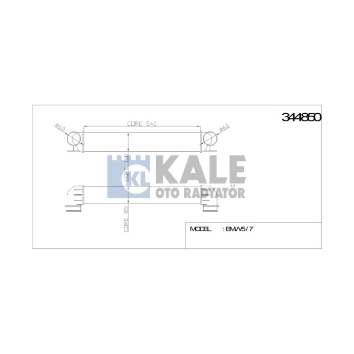 TURBO RADYATÖRÜ INTERCOOLER BMW 5 - 7 AL-PL-BRZ - KL344850