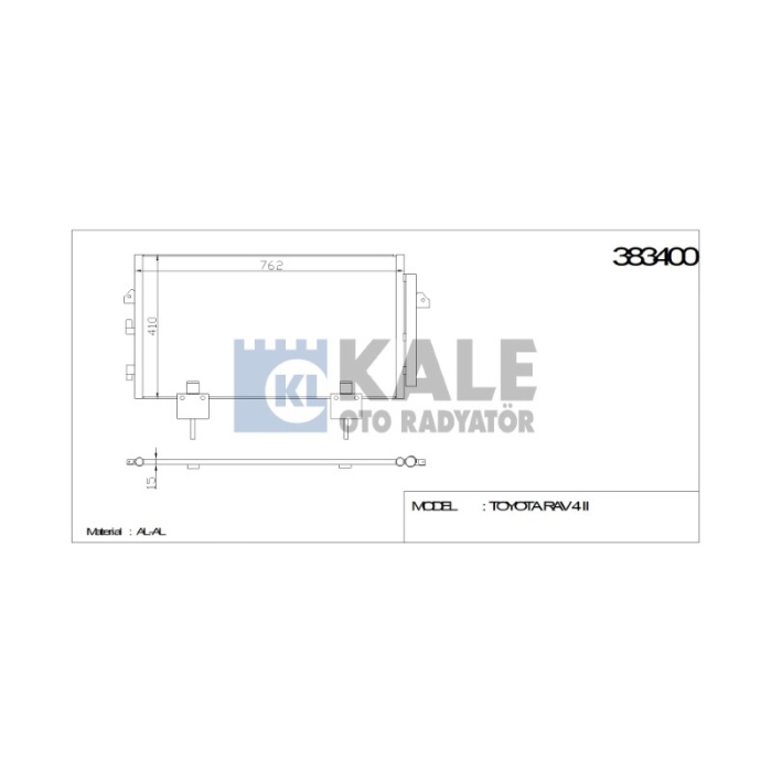 KLIMA RADYATÖRÜ TOYOTA RAV 4 II 745-410-16 AL-AL - KL383400