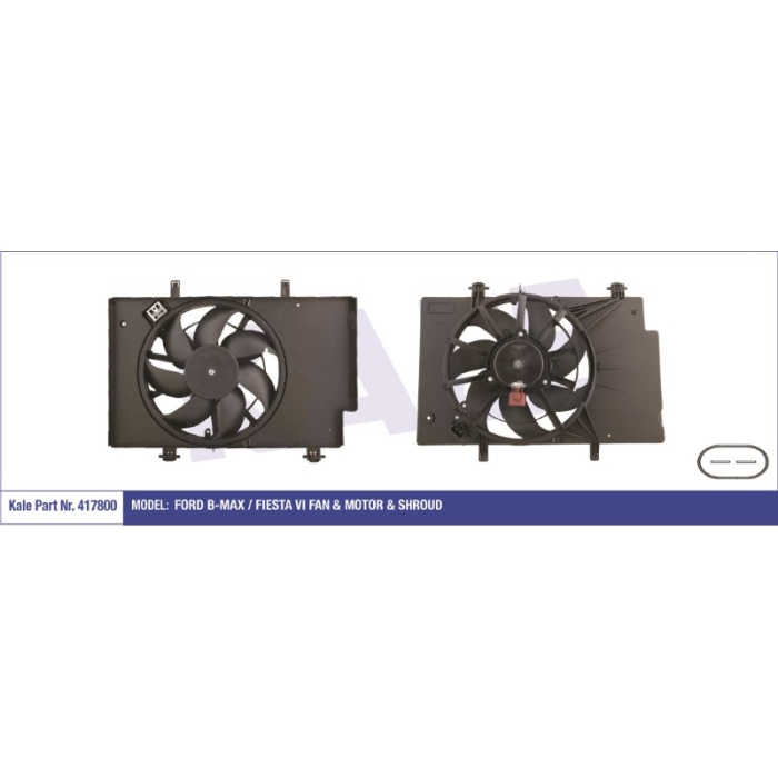 FAN MOTORU DAVLUMBAZLI FORD B-MAX - FIESTA VI COURIER  380W 345MM - KL417800