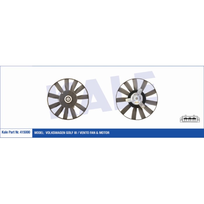 FAN MOTORU MOTOR VW GOLF III - VENTO  250-80W 305MM - KL415000