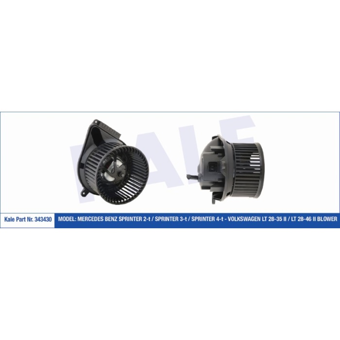 KALORIFER MOTORU BLOWER 12V MERCEDES BENZ SPRINTER  VW LT 28-35 II-LT 28-46 II 95-06 - KL343430