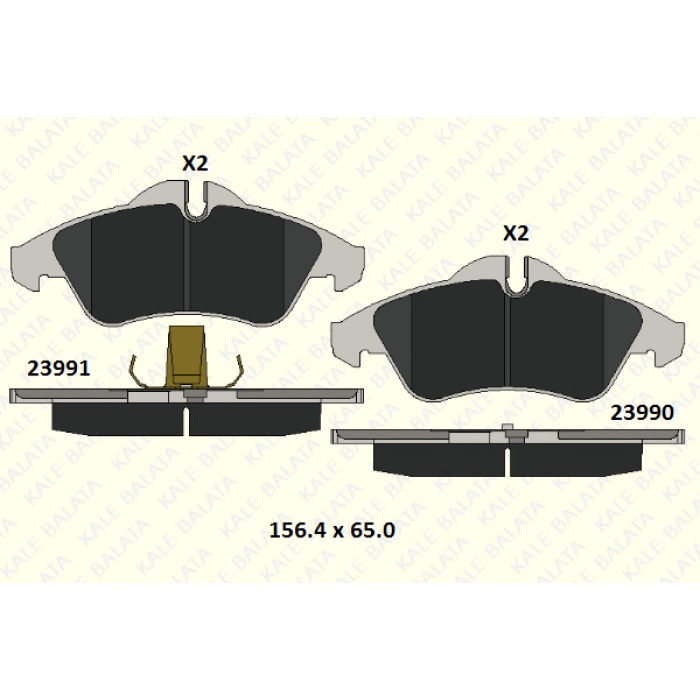 FREN BALATASI ARKA VW LT 28-35 II  MERCEDES SPRINTER VITO - KL23991-207-15-MSH-KD11