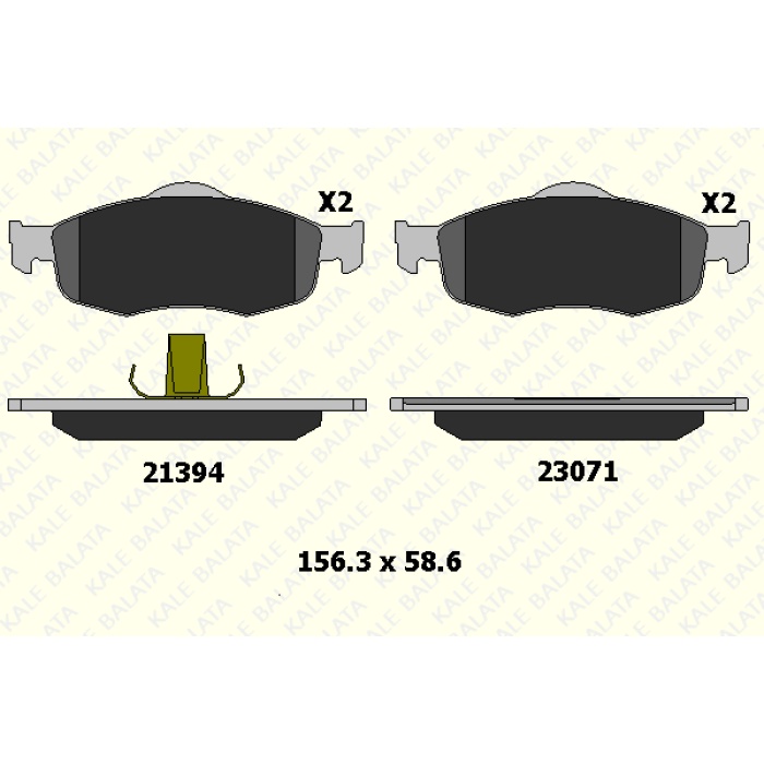 FREN BALATA ÖN FORD MONDEO I-II 1.6-1.8 - SCORPIO - KL21394-185-05-ANS-KD13