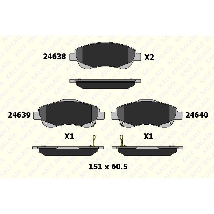 FREN BALATA ÖN HONDA CR-V III. IV - KL24638-190-15-ANS-KD13