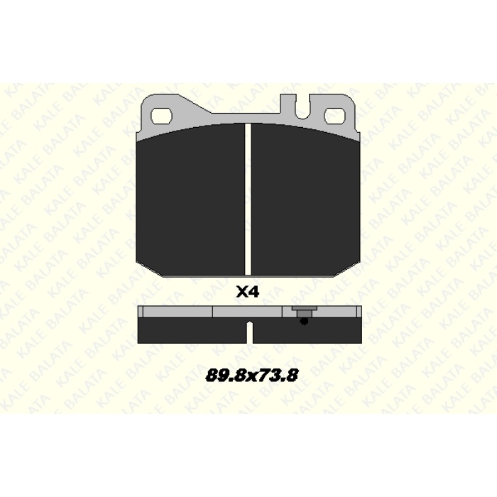 FREN BALATA ÖN MERC. 200-280E W123-W124-W126-VW TRANSPORTER LT 28-31-35 - KL20392-185-04-ANS-KD13