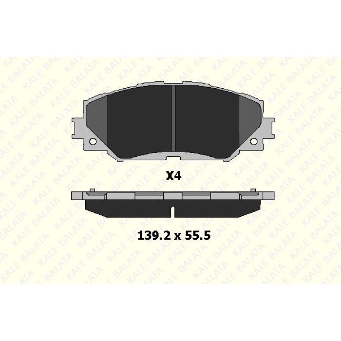 FREN BALATA ÖN TOYOTA AURIS. COROLLA. RAV4 III. RAV4 IV. URBAN CRUISER. VERSO. YARIS - SUBARU TREZIA - KL24336-175-04-ANS-KD13