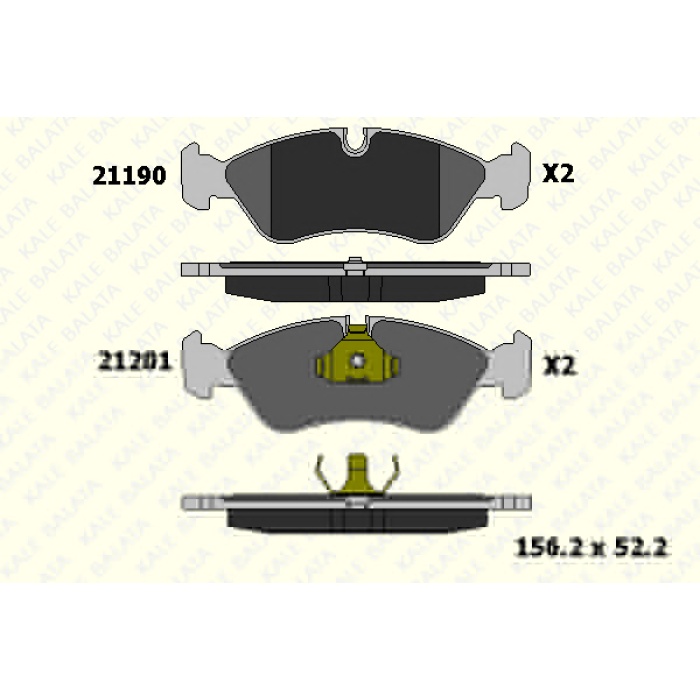 FREN BALATA ÖN OPEL ASTRA F. OMEGA A. VECTRA A.B - VAUXALL - KL21190-175-05-ANS-KD13