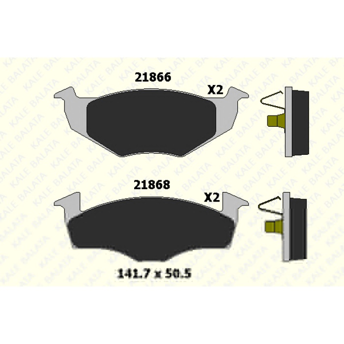 FREN BALATA ÖN FABIA 1.2-1.4 TDI-SEAT AROSA-CORDOBA-VW LUPO - -POLO II-III CLASSIC - KL21866-172-05-ANS-KD13