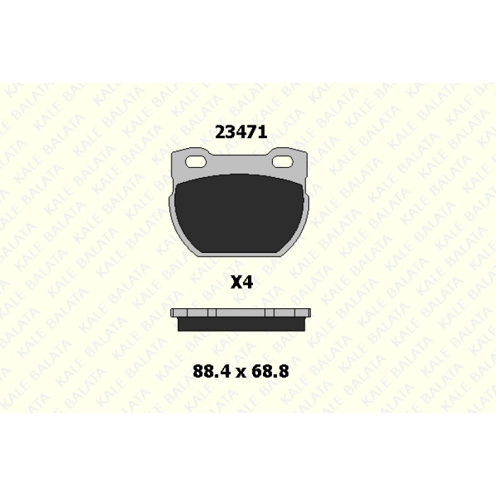 FREN BALATA ARKA LAND ROVER DEFENDER 110-2.5 90 TDI - KL23471-150-04-ANS-KD13