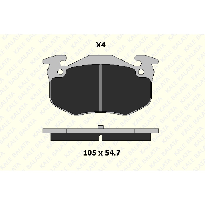 FREN BALATA ARKA CITROEN SAXO. EUGEOT 106. 206. 306. RENAULT R9. 11. 19. CLIO II. MEGANE I. SYMBOL I - KL20974-110-04-ANS-KD13