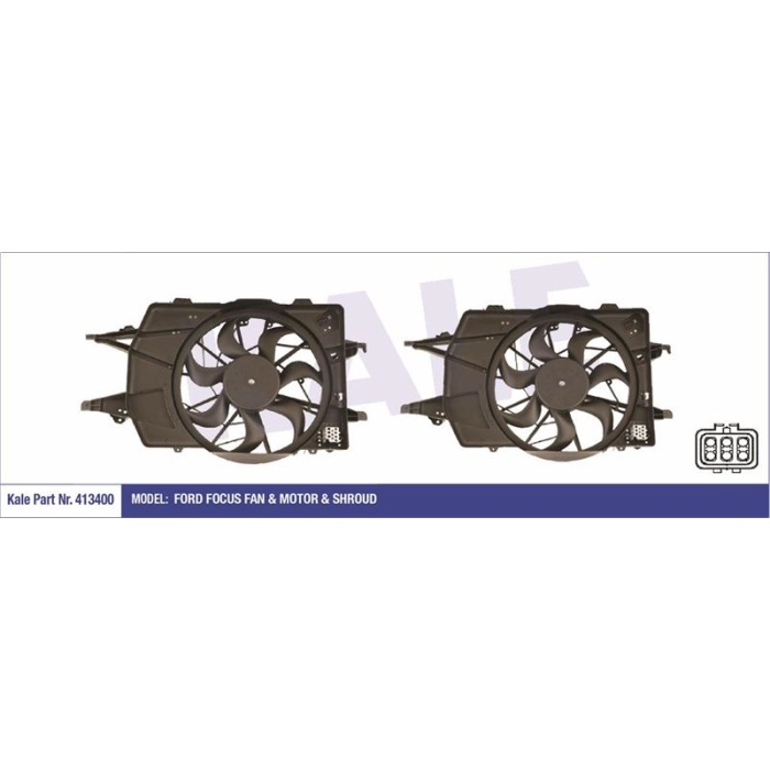 FAN MOTORU  FOCUS 1.4-1.6-1.-2.0 98-04 KLIMALI - KALE 413400