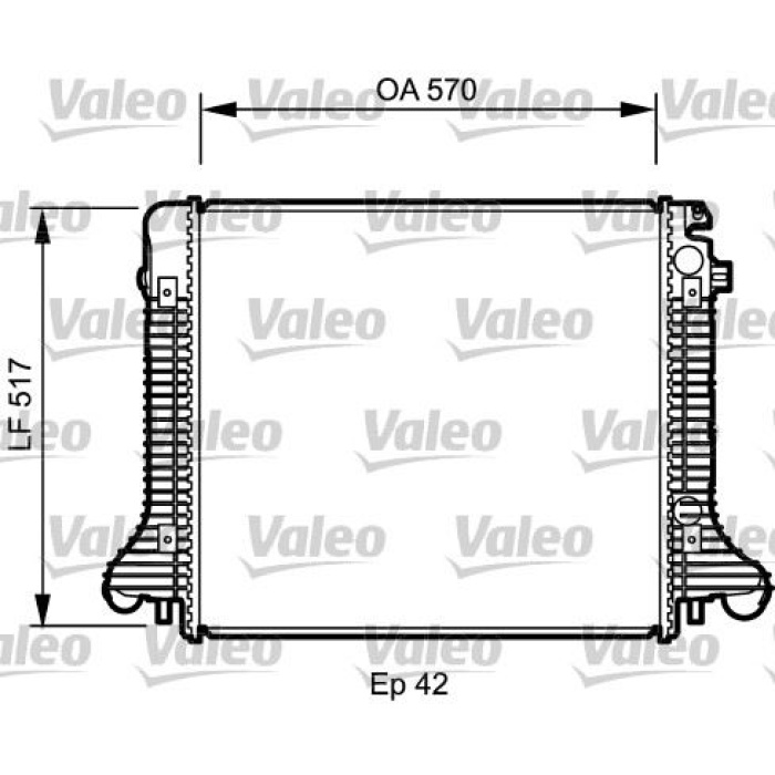 RADYATOR MERCEDES ATEGO - VALEO 732304