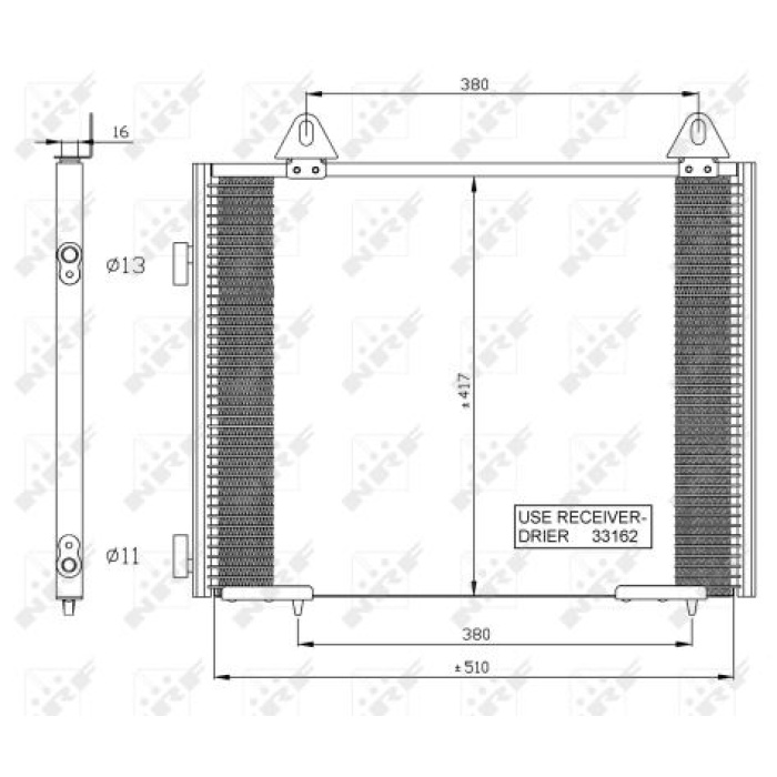 KLIMA RADYATORU LAND ROVER FREELANDER I 98-06 - NRF 35351