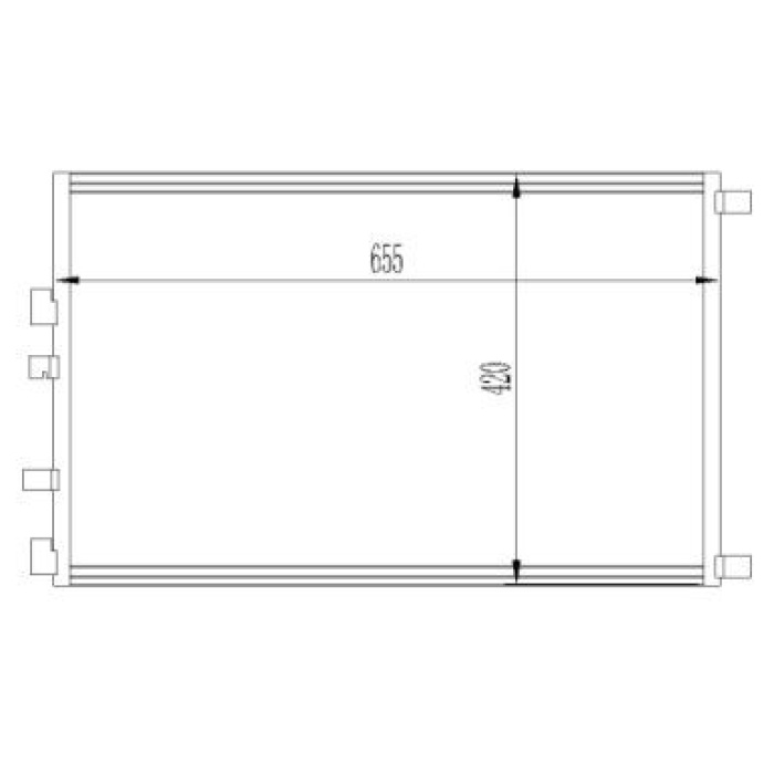 KLIMA RADYATORU MEGANE II-SCENIC II 2.0 DCI 05--- 665X420X16 - ORIS CRN787016