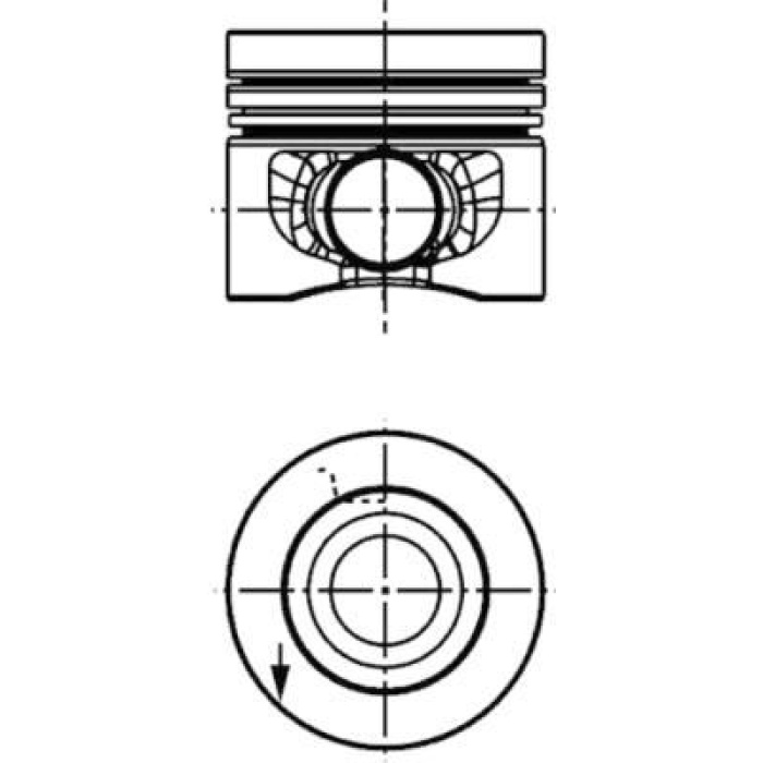 PISTON+SEGMAN 81.00mm STD GOLF V - VI JETTA III PASSAT SCIROCCO TIGUAN A3 A4 A5 Q5 A6 TT ALTEA EXEO LEON TOLEDO III OCTAVIA SUPERB YETI CAGA CAGB CAHA CAHB CBAA CBAB CBBB CEGA CBDB 2.0TDI 03-16 - KOLBEN 40558600