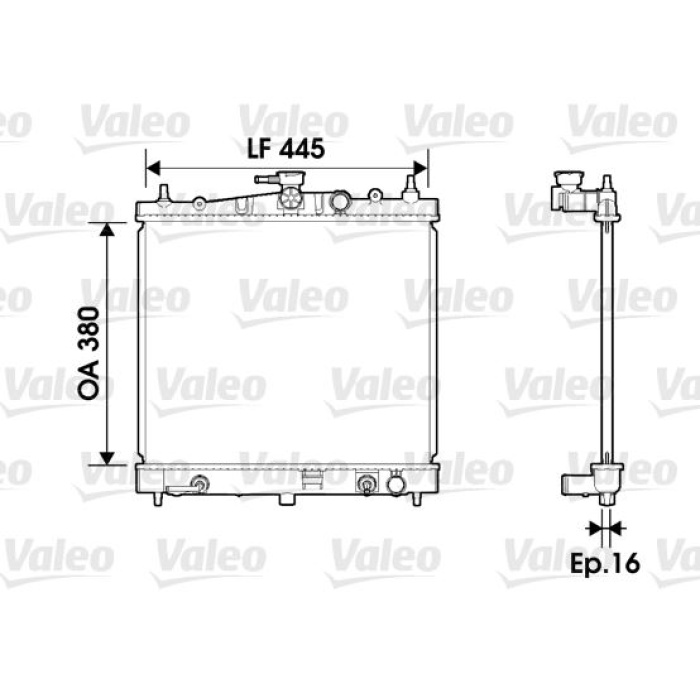 RADYATOR NISSAN MICRA - VALEO 734247